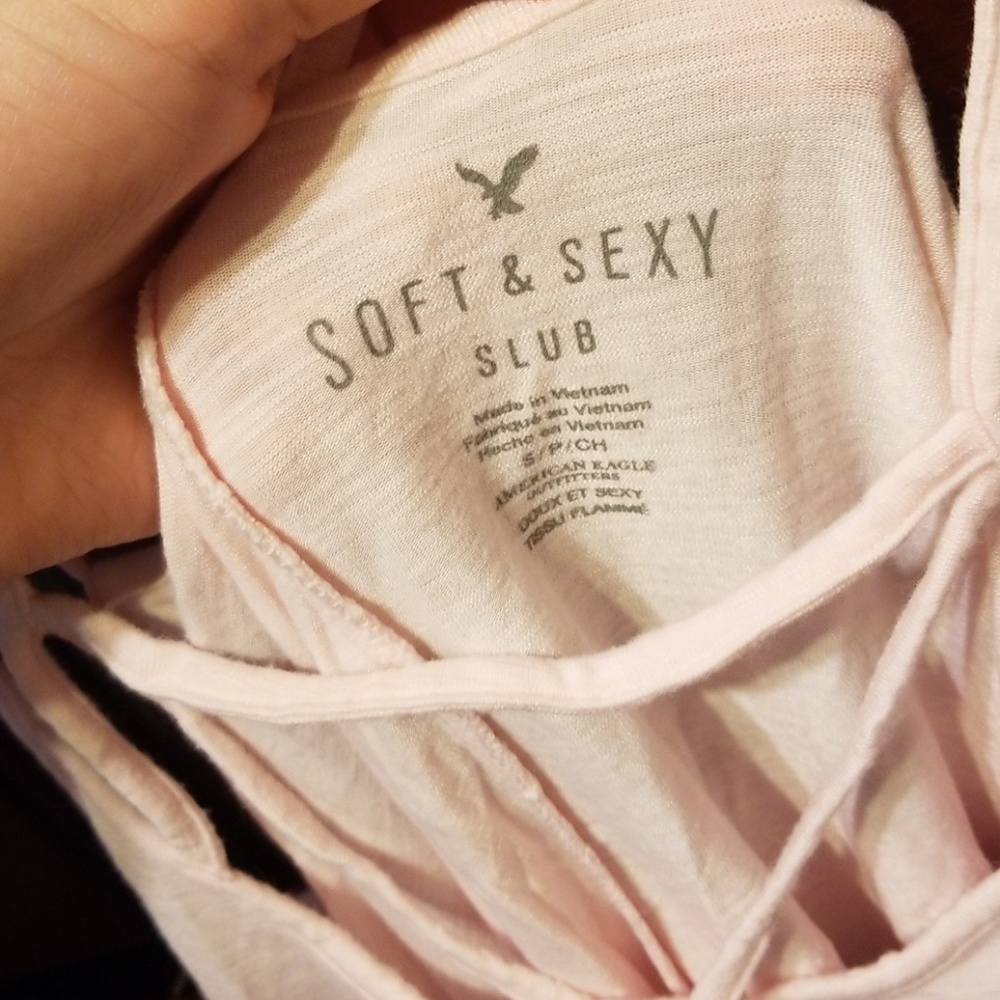 American eagle pink ombre tank - Picture 3 of 4
